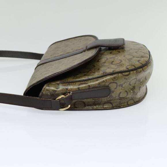 CELINE C Sulky Shoulder Bag Pvc Beige Gold - Picture 4 of 12